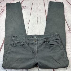Brooks Brothers Jeans Womens 2 Gray Stretch Cotton Skinny 5 Pocket Ankle Denim